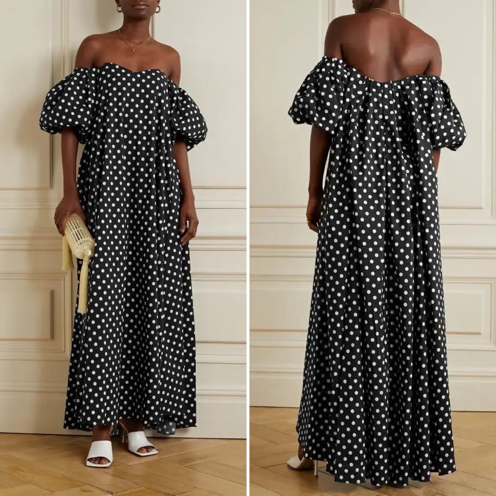 Caroline Constas Reyna Polka Dot Maxi Dress Size XS NWT - Picture 13 of 13